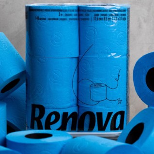 Papel Higinico Renova Azul
