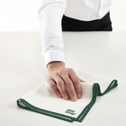 Panos de Cozinha Roll Drap 40 x 64 cm Verde/Branco