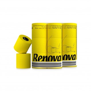 Papel Higinico Renova Amarelo