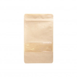 Sacos Auto-Fecho 13 + 3,5 x 22,5 cm Kraft