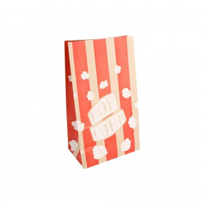 Sacos Pipocas Stripes 2,5 L 14 + 8 x 24 cm Anti-Gordura