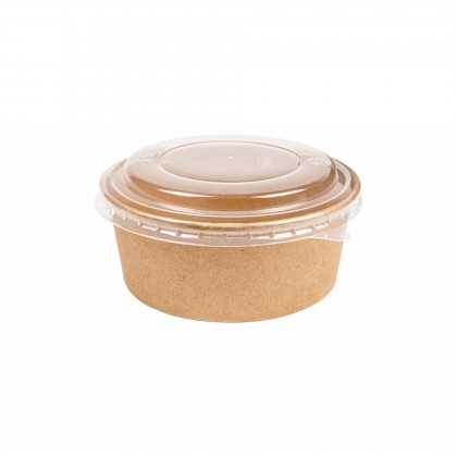 Saladeiras + Tampas 750 ml  15/12,8 x 6 cm Kraft