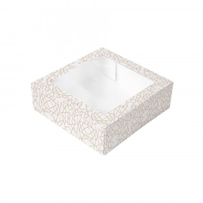 Caixa Pastelaria c/ Janela ThePack Deco 26 x 26 x 8 cm