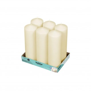 Vela Pilar Cilndrica 250 x 78 mm Creme