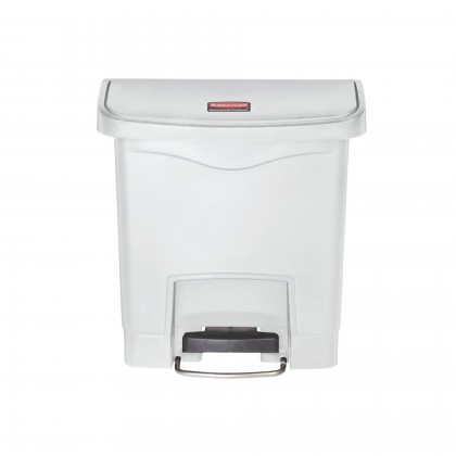Papeleira com Pedal Frontal Slim Jim 15 L Branca