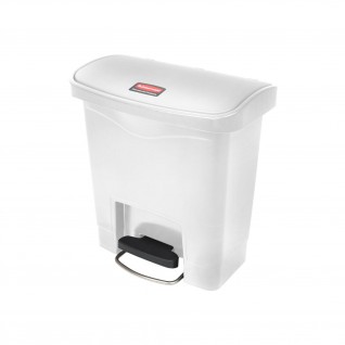 Papeleira com Pedal Frontal Slim Jim 15 L Branca