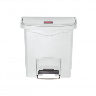 Papeleira com Pedal Frontal Slim Jim 15 L Branca