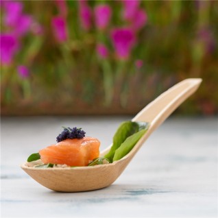 Colher Saigo 13 x 4 cm Natural Bambu