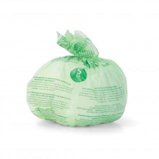 Sacos Lixo Biodegradveis PerfectFit Brabantia Verde 6 L