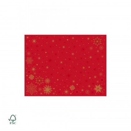 Mantelitos Bio Dunicel 30 x 40 cm Stargazing Red