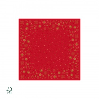 Toalha de Mesa Dunisilk 84 x 84 cm Stargazing Red