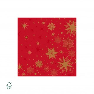 Guardanapos Bio Dunisoft 40 x 40 cm Stargazing Red