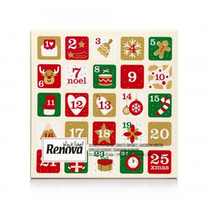 Guardanapos Renova Black Label Red Advent Calendar
