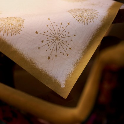 Toalha de Mesa Bio Dunicel 84 x 84 cm Sparkly Branco