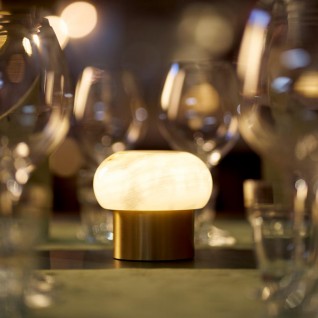 Candeeiro LED s/ Fio Namak 115 x 100 mm Dourado