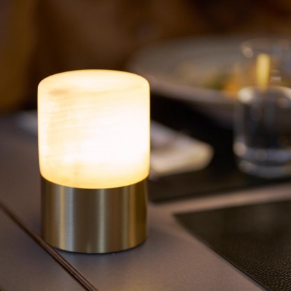 Candeeiro LED s/ Fio Fleur 82 x 123 mm Branco