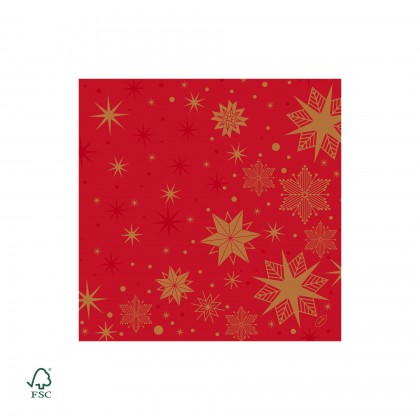 Guardanapos Dunilin 40 x 40 cm Stargazing Red