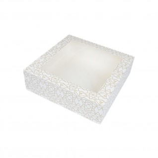 Caixa Pastelaria c/ Janela ThePack Deco 32 x 32 x 10 cm