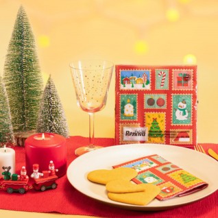 Guardanapos Renova Black Label Red Xmas Stamps