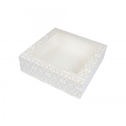 Caixa Pastelaria c/ Janela ThePack Deco 32 x 32 x 10 cm