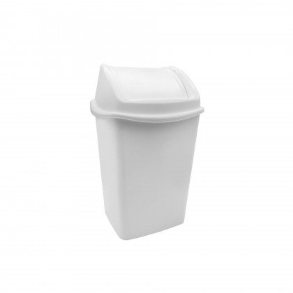 Papeleira c/ Tampa Basculante Libra 15 L Branca