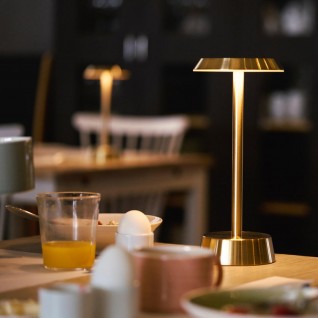 Candeeiro LED s/ Fio Nour 118 x 260 mm Gold