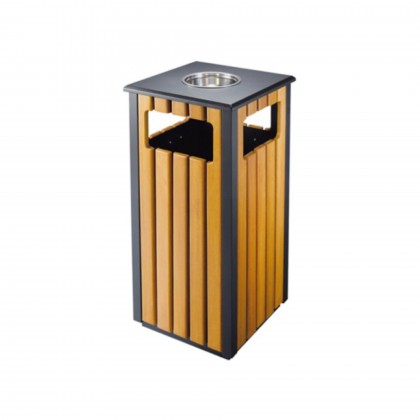 Papeleira/Cinzeiro Exterior 44 L Madeira