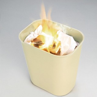 Papeleira Fire Resistant 13 L Beige