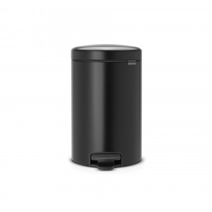 Balde de Lixo com Pedal NewIcon 12 L Preto Mate