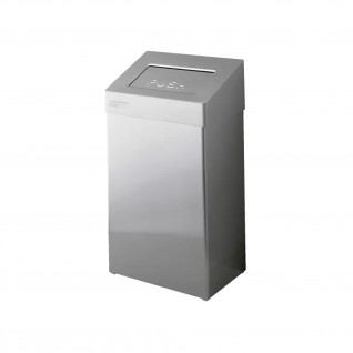 Papeleira c/ Tampa Retorno Autom�tico 50 L Inox Escovado