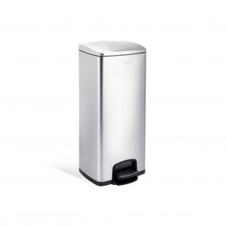 Papeleira c/ Pedal e Balde Interior 30 L Inox