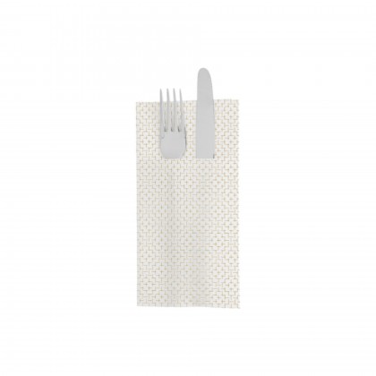 Guardanapos Canguru Elegance 40 x 40 cm Branco Airlaid