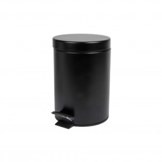 Papeleira c/ Pedal e Balde Interior 3 L Preto A�o