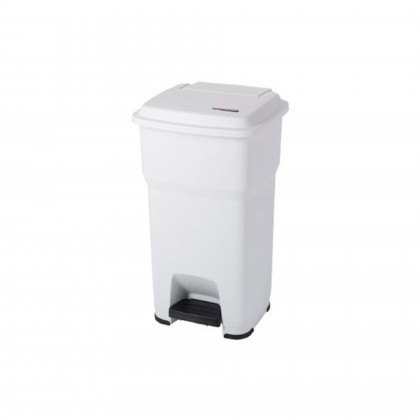 Papeleira com Pedal Dover 60 L Branco