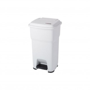 Papeleira com Pedal Dover 60 L Branco