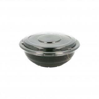 Tigelas + Tampas 900 ml � 18,6 x 6,1 cm Preto PP