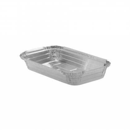 Forma de alum�nio retangular com tampa 660 ml