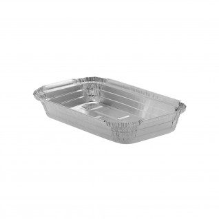Forma de alum�nio retangular com tampa 660 ml
