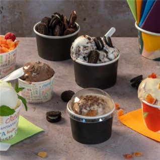 Ta�a Gelados 90 ml � 7,2 x 4 cm Preto