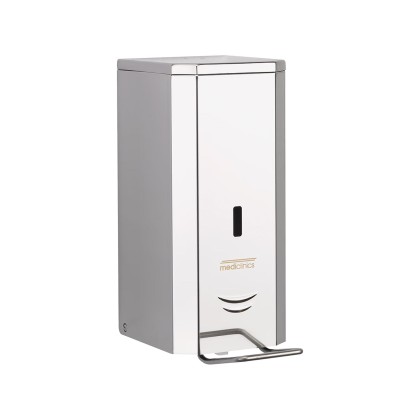 Dispensador Desinfetante Parede c/ Alavanca Inox Brilhante